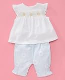 Little Me Baby Girl Smocked Tee & Pant Set