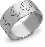 14K White Gold Holy Spirit Dove Ring