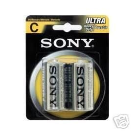 Sony Ultra Heavy Duty D Carbon Zinc - 2 Batteries