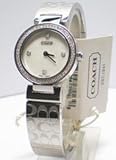 Authentic Coach Stainless Steel Round Ladies Diamond Etched Signature Watch