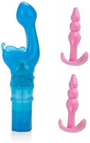 Blue Powerul Vibe Butterfly Kiss Gspot and Clit for Couples and 2 Pink Anal Plus toys
