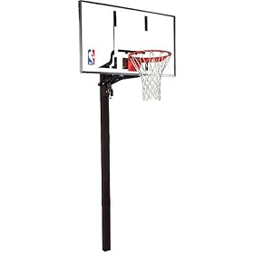 Spalding Pro-Image In-Ground Basketball System - 60 Glass Backboard