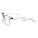 zeroUV - Clear Transparent Translucent Crystal Frame Clear Lens Horn Rimmed Glasses