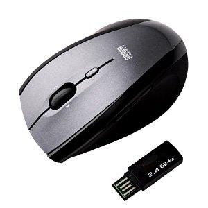 2.4G���C�����X���[�U�[�}�E�X �_�[�N�V���o�[ MA-LSW10DS