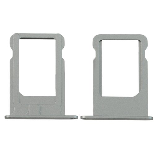 Smays SIM Card Tray Holder Replacement for iPhone 5S (Silver)