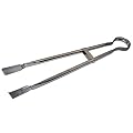 Grillzange Edelstahl 54 cm lang eine Seite gezahnt - komfortabel Grillen ohne sich zu verbrennen!
