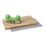 Furi Rachael Ray Froggy Double-Bladed Mezzaluna with Wooden Cutting Board and Non-Slip Mat