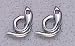 Smooth Coiled Snake with Amethyst Earrings