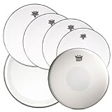 Remo Clear Emperor Standard Sizes Drum Head Pre Pack (with 14 Emperor X Snare Drum Head and 22 Clear Powerstroke 4 Bass Drum Head)
