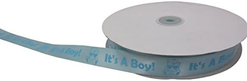 100 Yard Satin Ribbon 7/8" Wide (Blue -It's a Boy!)