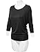 FPT Womens 3/4 Dolman Sleeve Loose Fit Top (S-3XL)