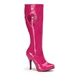 4 1/2 Inch High Heel Go Go Boots Sexy Knee High Boots Heart Peace Sign 3 Colors