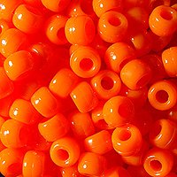 JOLLY STORE Crafts Orange Pony Beads 9x6mm 500pc
