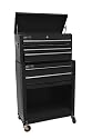 HOMAK BK07062400 Home Owner's Combo Top Chest/Roller Cabinet Combo Black