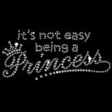 Toddler Gildan T-Shirt : Its Not Easy Being A Princess - Trendy Rhinestone