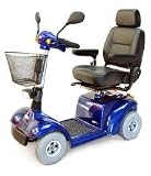 Pilot 2410 Series 4-Wheel Standard Scooter with Captain Seat - Burgundy, 18