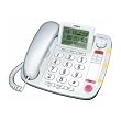 Uniden CEZ260 W Big Button Desktop Corded Phone, white, one phone