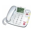 Uniden CEZ260 W Big Button Desktop Corded Phone, white, one phone