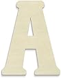 UNFINISHEDWOODCO Unfinished Wood Letter, 15-Inch, Monogrammed A, Large