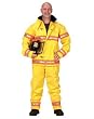 Adult Fire Fighter Suit, size LRG (yellow)