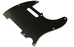 Telecaster Scratchplate: Black 3 Ply Scratch Plate / Pickguard to suit Tele guitars