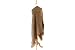 Olive n Figs 100% Wool Designer Style Checks Shawl/Wrap, Original Brown