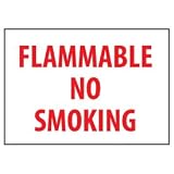 Fire Safety Sign Flammable No Smoking Plastic 31BkY6yEq5L. SL160 Fire Safety Sign Flammable No Smoking Plastic