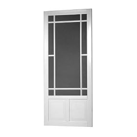 Screen Tight PV36 Solid Vinyl Screen Door, White, 36-Inch by 80-Inch