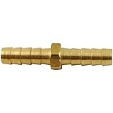 MettleAir 129-5-1 PK 5/16" ID Hose Barb Mender/Splicer/Joiner/Union Fitting Brass Tubing Hose Adapter/Coupler