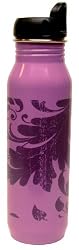 Gaiam Filagree Stainless Steel Water Bottle (750 ml)