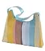 Handtasche, Streifen Blau L31Xh20X7,5Cm Recycelt Plastik Fair Trade