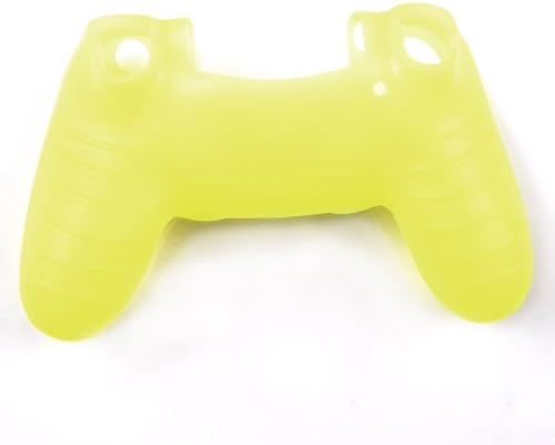 Factop Silicone Protection Case Cover Skin for PS4 Yellow