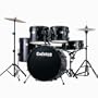 Cadence 5 Piece Drumset Black W/Black Hardware