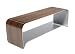 Orange 22 BOT - BEN - NA - XXX and BOT - PAD - XXX Botanist Natural Bench with Optional Bench Pad