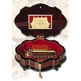 Buy Curved, Rococo Style Genuine Mother of Pearl Floral Inlay 72 Note Spectacular Music Box