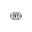 New York Oval Decal