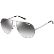 Carrera 1/S Adult Aviator Full Rim Sports Sunglasses - Palladium/Gray Mirror Gradient Silver