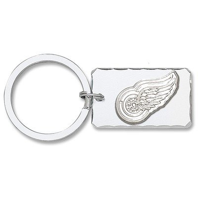 NHL Silvertone Key Chain Red Wings