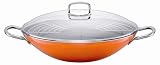 Silit 14-1/4-Inch Wok, Wild Orange