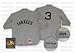 Babe Ruth 1929 New York Yankees #3 Authentic Road Throwback Mitchell and Ness MLB Baseball Jersey (Gray)