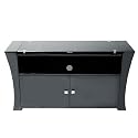Levv TVPR4B Premier Range High Gloss Tv Cabinet For 52 inch Screens  -  Black
