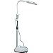 30W LED 8X Magnifier Floor Lamp with 5 Wheels Adjustable Height Magnifying Light for Beauty Salon Jewelry Reading (30W)