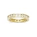 Solid 14K Yellow Gold Cubic Zirconia Eternity Toe Ring - Size 2.5
