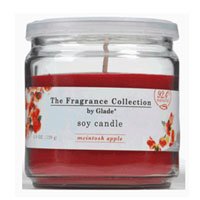 Glade Soy Candles the Fragrance Collection, Mcintosh Apple - 4.9 Oz, 3 Bottles. Color White