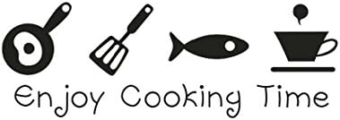 Wensltdtm Premium Quality Creative [Kitchen Cooker] Removable Home Stickers Wall Decor Art Decals Vinyl Carved