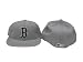 Boston Red Sox MLB Gray with Black Stiching Adult Fitted Hat / Cap