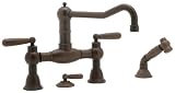 Blanco 157-143-ORB Terra Bridge Kitchen Faucet, Oil Rubbed Bronze