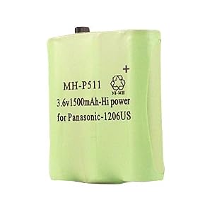Hitech - Ni-MH Replacement Cordless Phone Battery for Many Panasonic KXTG series and Other Panasonic Phones
