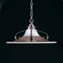 Thomas Lighting M2501-81 One Light Pendant, Tile Bronze Finish with Swirled Glass