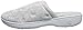 isotoner Women's Signature Terry Floral Embroidered Clog Slipper, Heather Grey, 8.5-9